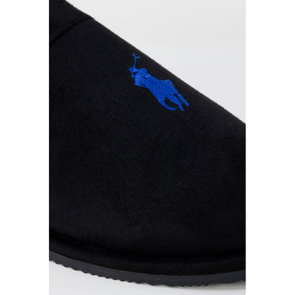 Ralph Lauren Black Polyester Slippers for Men
