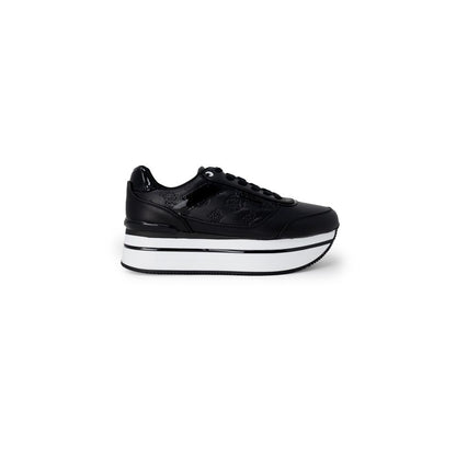 Guess Black Polyethylene Platform Sneakers