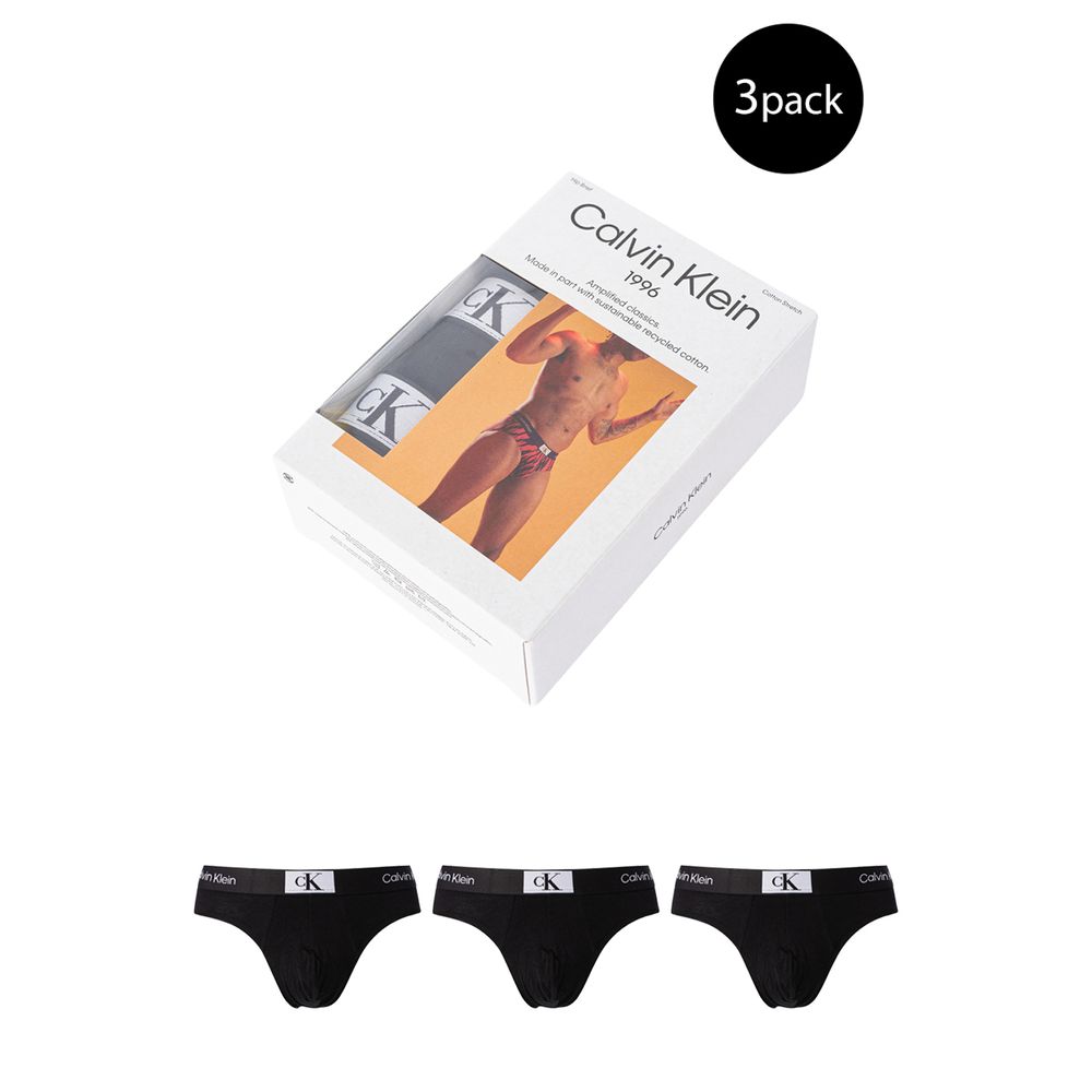 Calvin Klein Underwear Black Cotton Briefs - 3-Pack