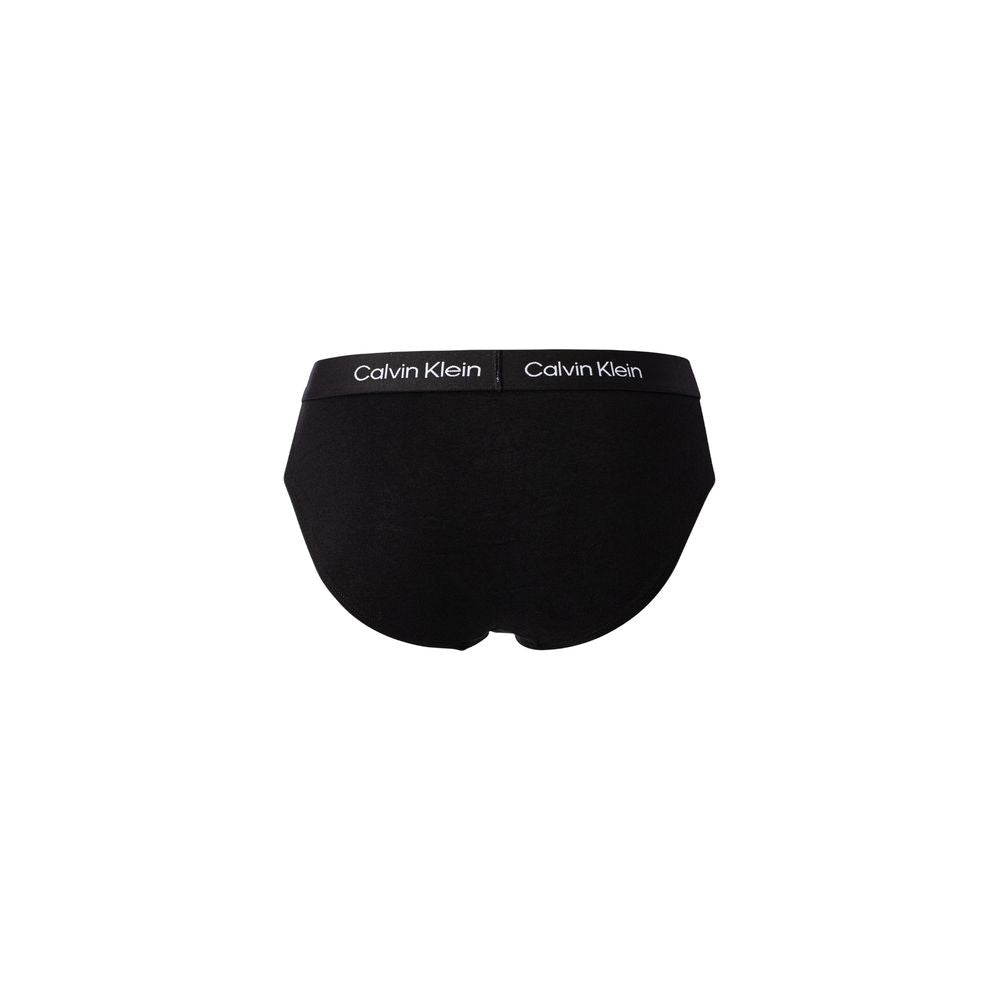 Calvin Klein Underwear Black Cotton Briefs - 3-Pack