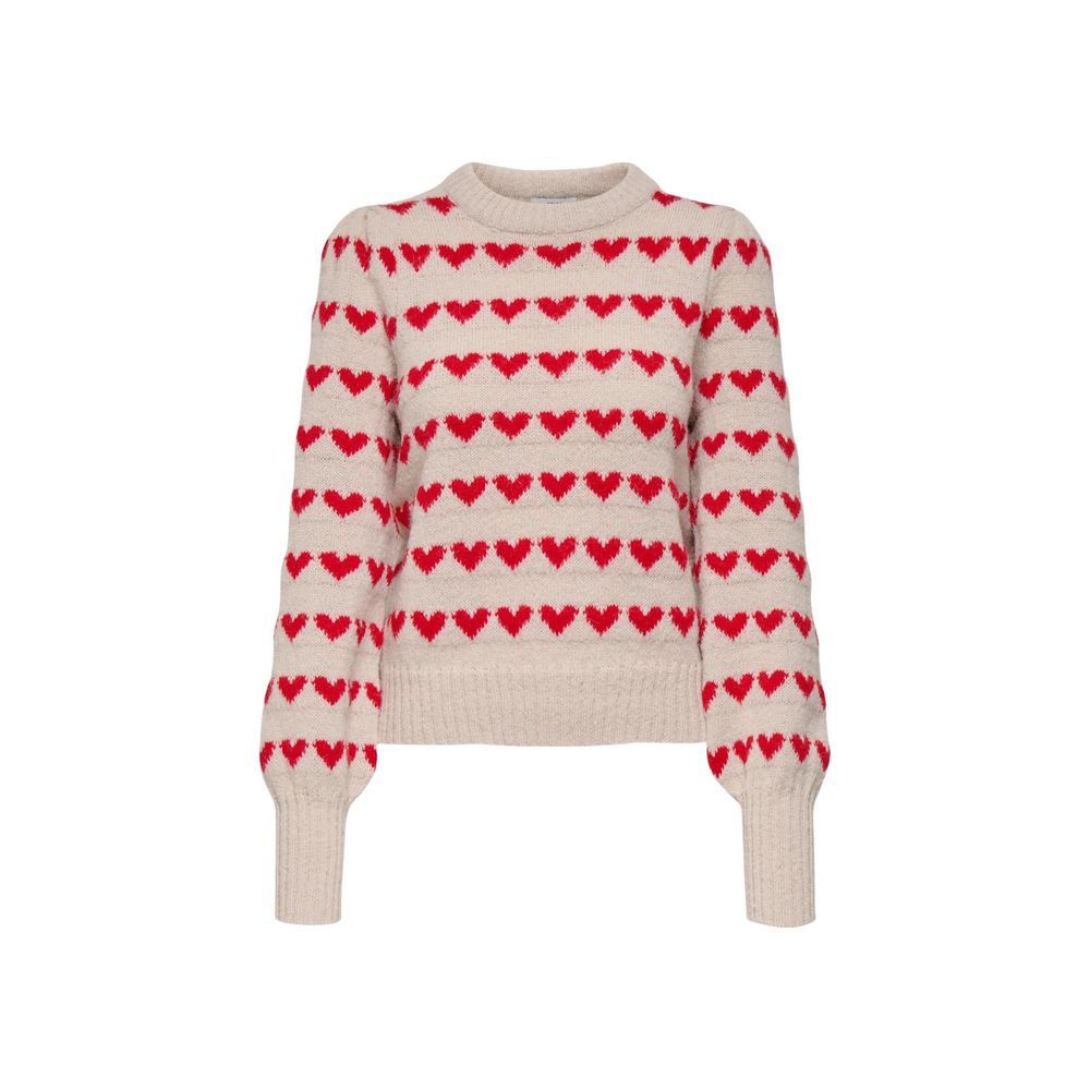 Jacqueline De Yong JDYSIGRID LIFE L/S ONECK PUFFDOT PUL KNT 15304813 Sweatshirt