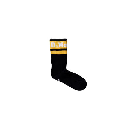 Dr. Martens Black Polyester Athletic Logo Socks