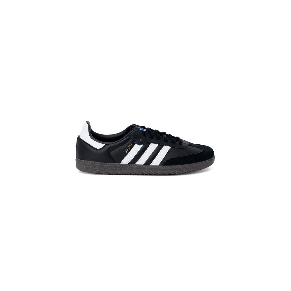 Adidas Originals Black Leather Low Top Sneakers