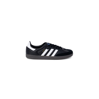 Adidas Originals Black Leather Low Top Sneakers