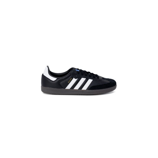 Adidas Originals Black Leather Low Top Sneakers