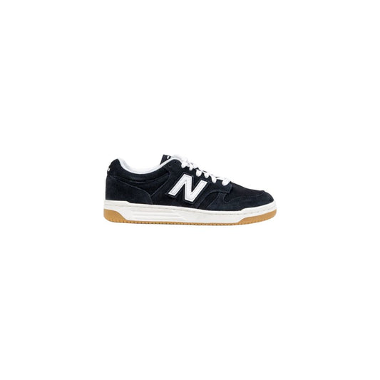 New Balance 480 JR GSB480 Black And White Leather Athletic Sneakers