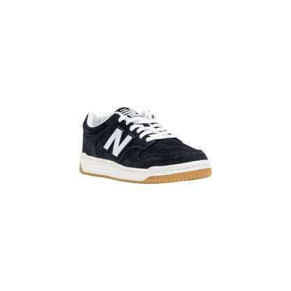 New Balance 480 JR GSB480 Black And White Leather Athletic Sneakers