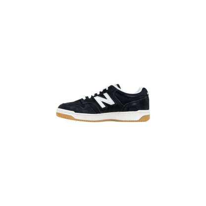New Balance 480 JR GSB480 Black And White Leather Athletic Sneakers