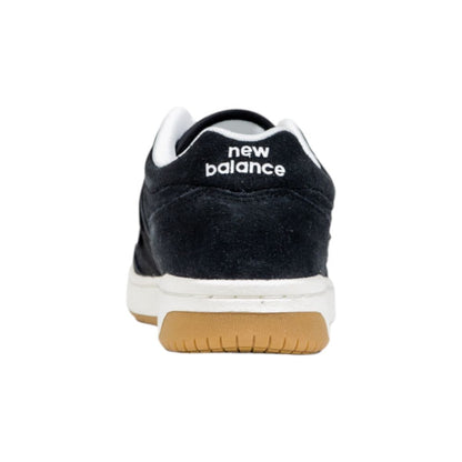 New Balance 480 JR GSB480 Black And White Leather Athletic Sneakers