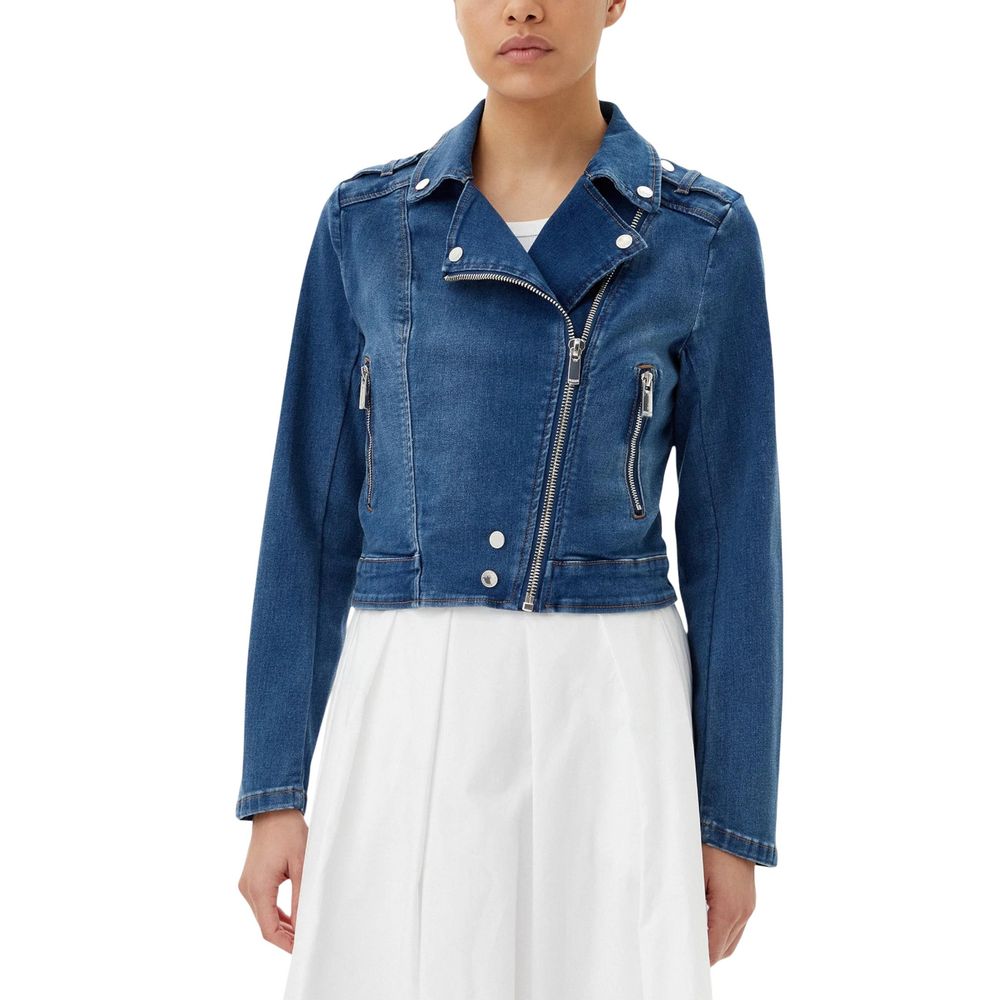 Morgan De Toi Blue Cotton Denim Jacket - Effortless Style for Every Occasion