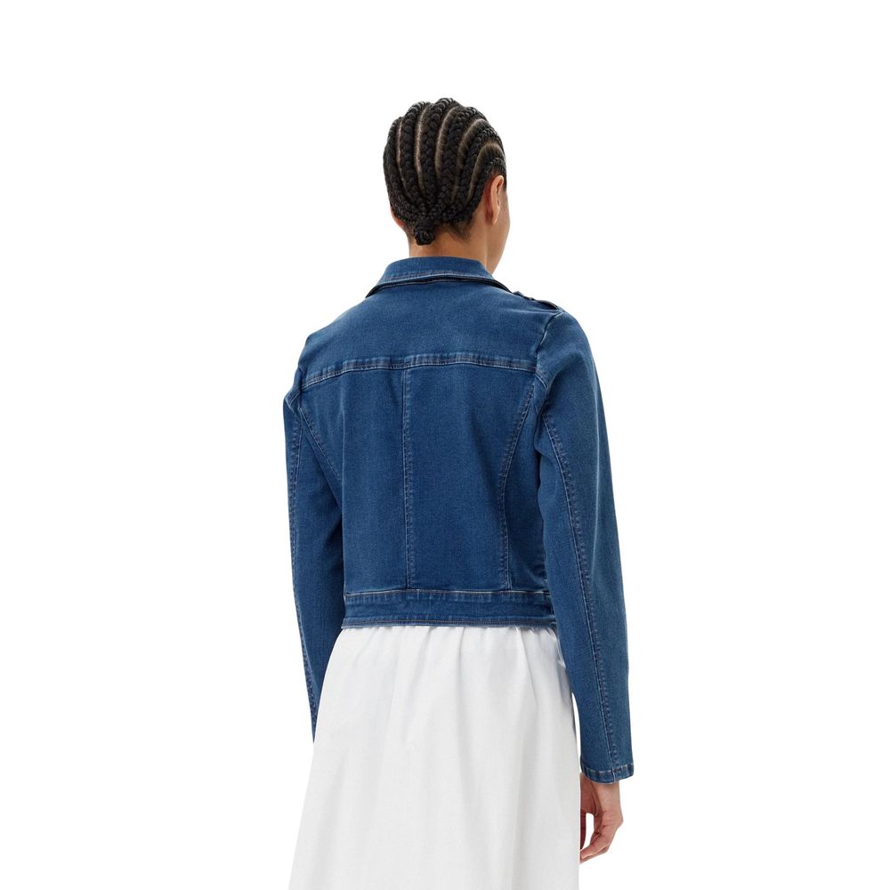 Morgan De Toi Blue Cotton Denim Jacket - Effortless Style for Every Occasion