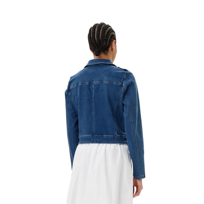 Morgan De Toi Blue Cotton Denim Jacket - Effortless Style for Every Occasion