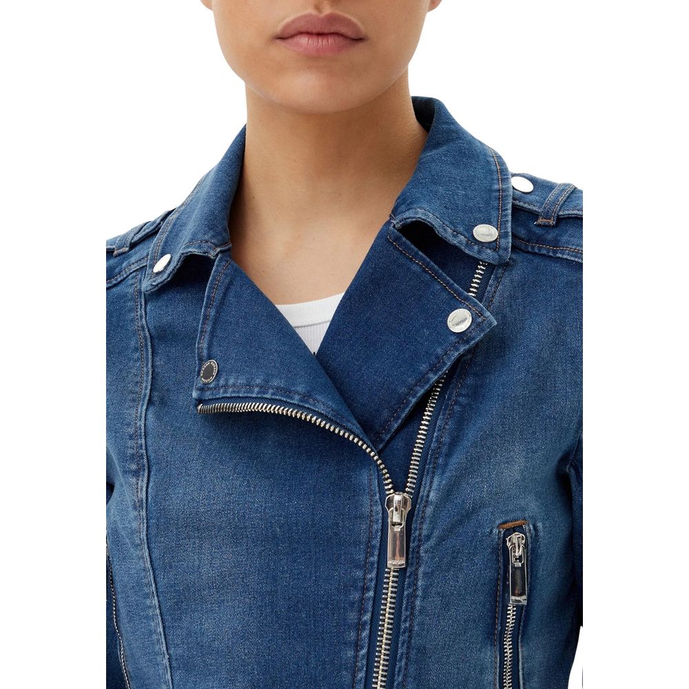 Morgan De Toi Blue Cotton Denim Jacket - Effortless Style for Every Occasion