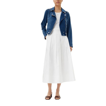Morgan De Toi Blue Cotton Denim Jacket - Effortless Style for Every Occasion