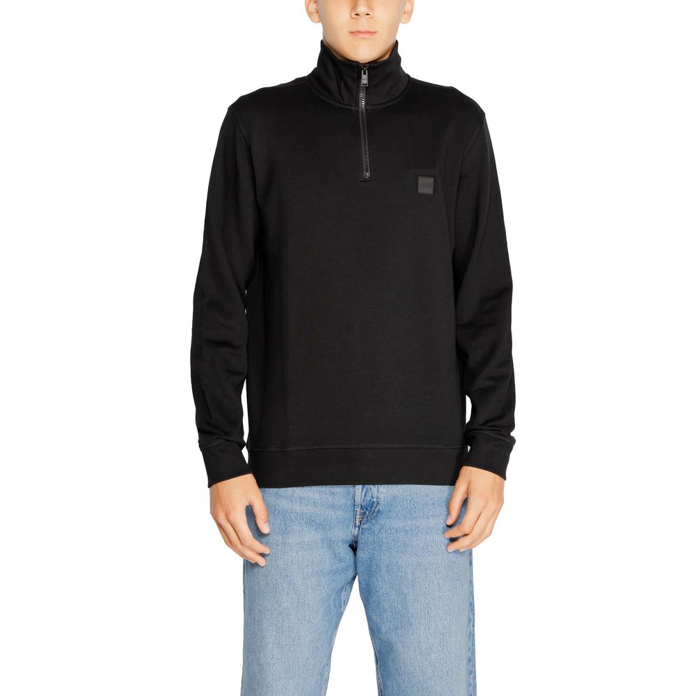 Hugo Boss Black Cotton Sweatshirt - Boss Zetrust 10234591
