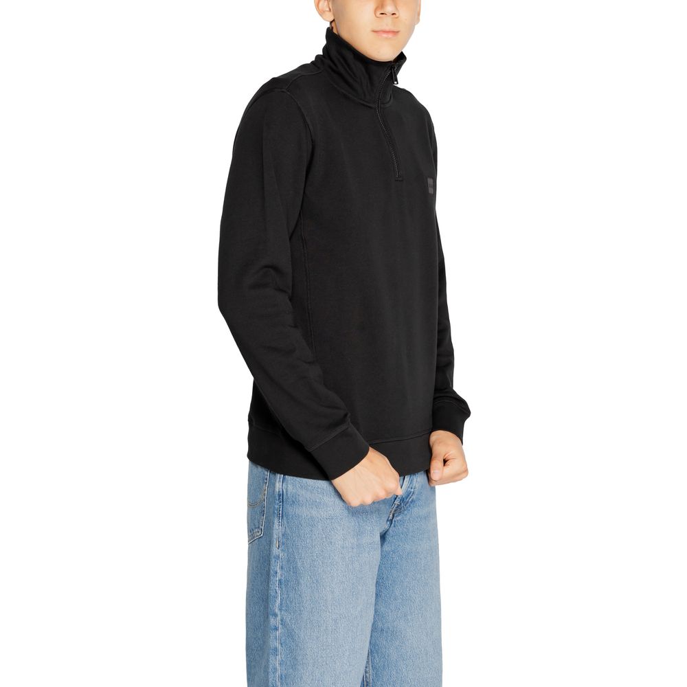 Hugo Boss Black Cotton Sweatshirt - Boss Zetrust 10234591