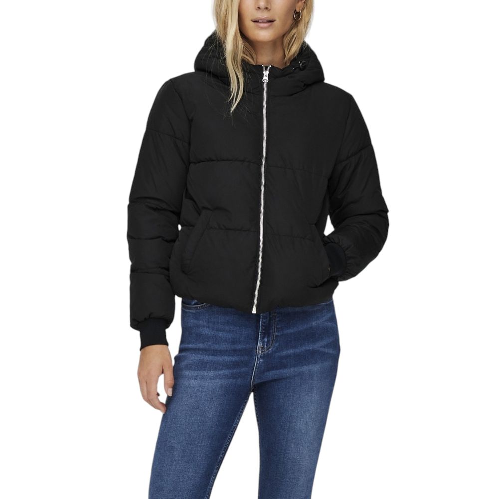 Jacqueline De Yong Black Polyester Shell Jacket