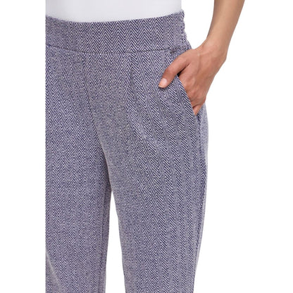 ICHI Blue Polyester Skinny Pants - IHKATE JACQUARD PA8