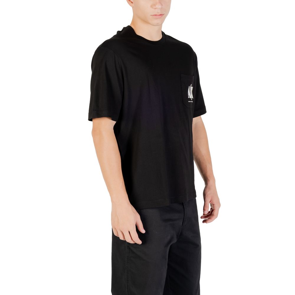 Armani Exchange Black Cotton Sportswear T-shirt