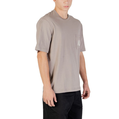 Armani Exchange Brown Cotton Sportswear T-Shirt