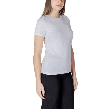 Armani Exchange White Cotton T-Shirt for Women