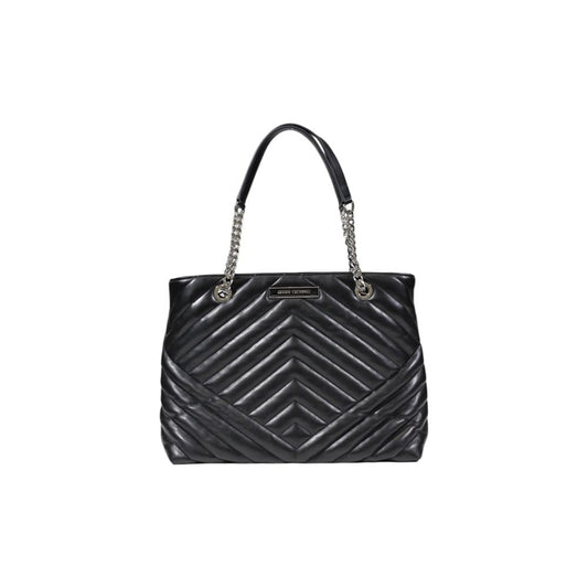 Armani Exchange Black Chevron Handbag - Model SHOPPING 949156 4R742
