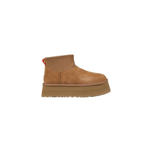 UGG Classic Mini Dipper Beige Suede Leather Ankle Boots