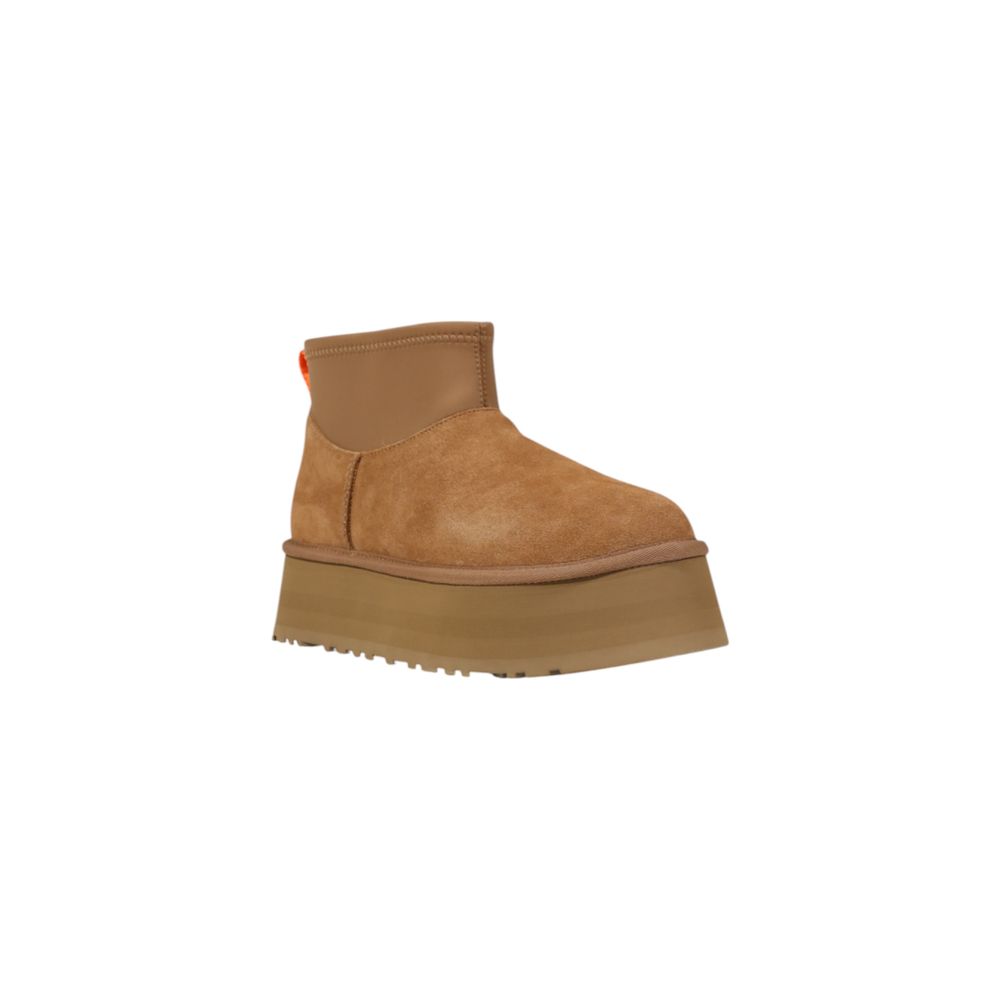 UGG Classic Mini Dipper Beige Suede Leather Ankle Boots
