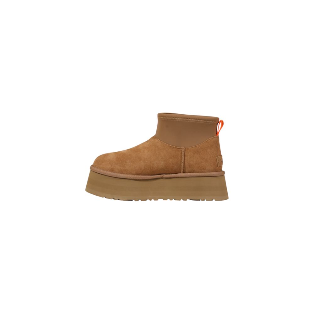 UGG Classic Mini Dipper Beige Suede Leather Ankle Boots