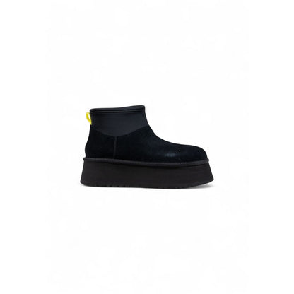 UGG Classic Mini Dipper Black Suede Leather Ankle Boots