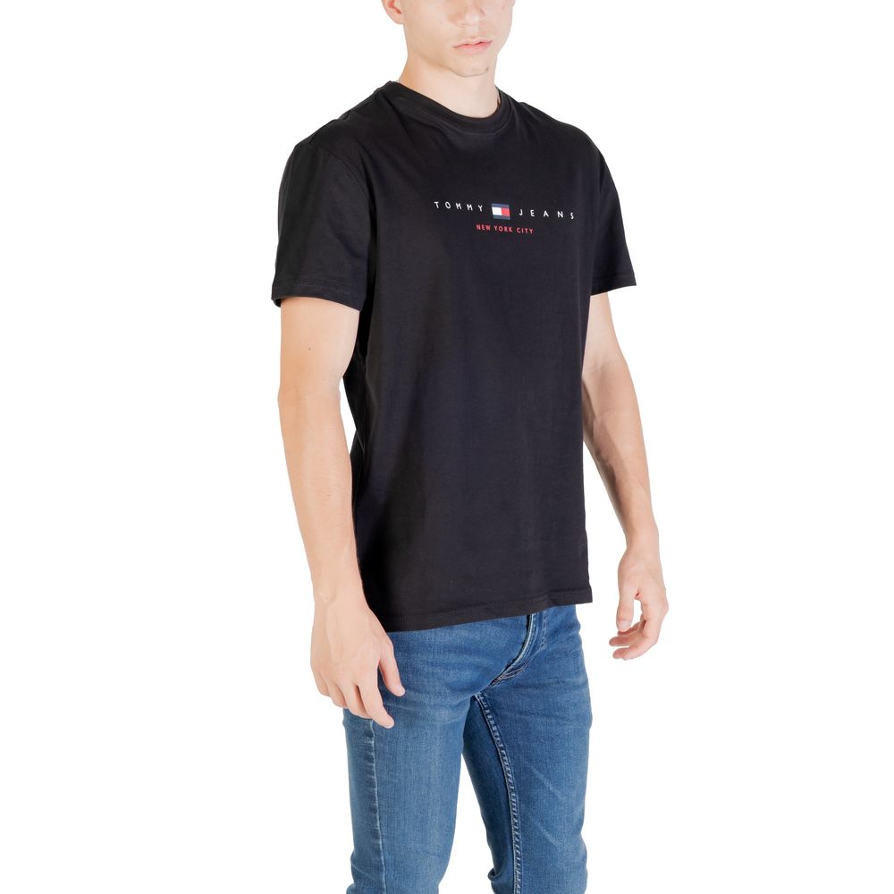 Tommy Hilfiger Jeans Black Recycled Cotton T-Shirt