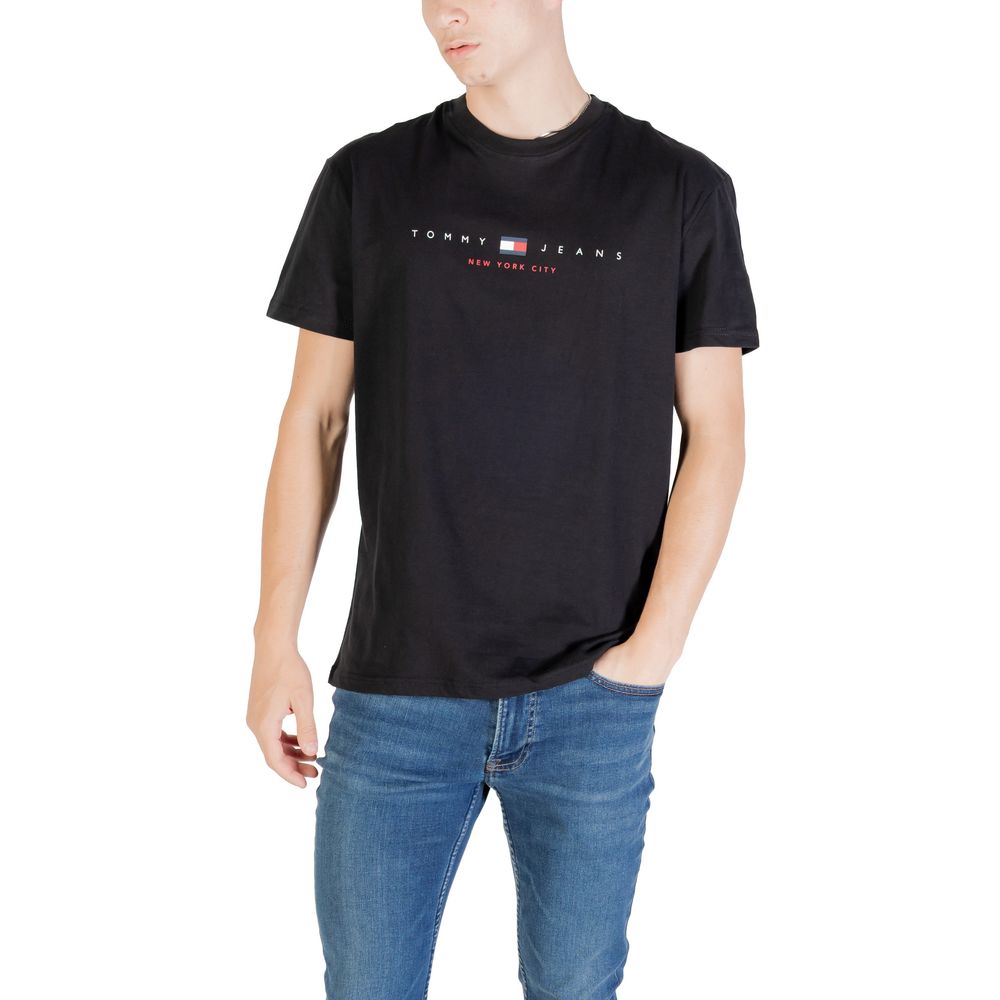 Tommy Hilfiger Jeans Black Recycled Cotton T-Shirt