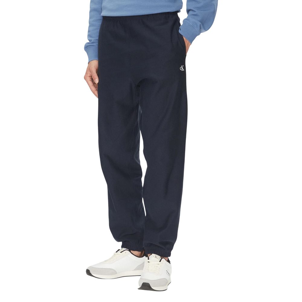 Calvin Klein Jeans PREMIUM TERRY MONOGR LV04RC279G Blue Cotton Joggers