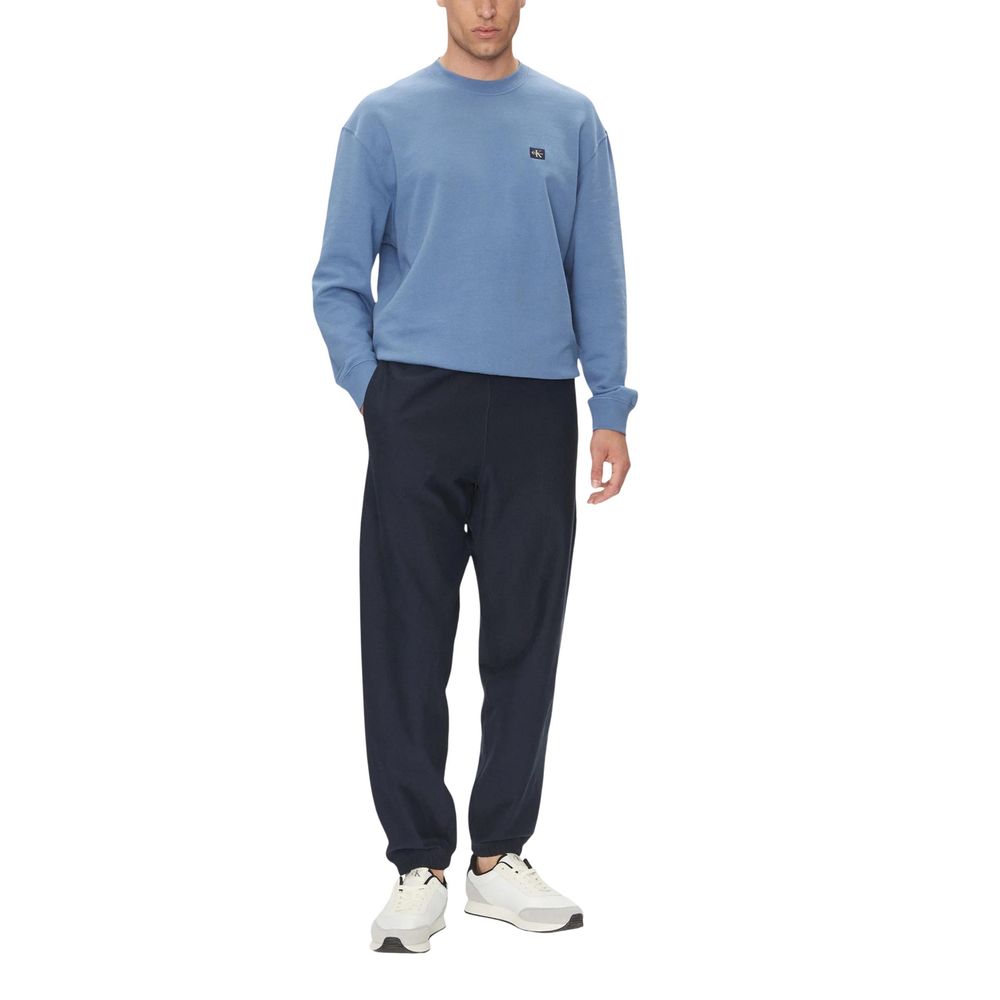 Calvin Klein Jeans PREMIUM TERRY MONOGR LV04RC279G Blue Cotton Joggers