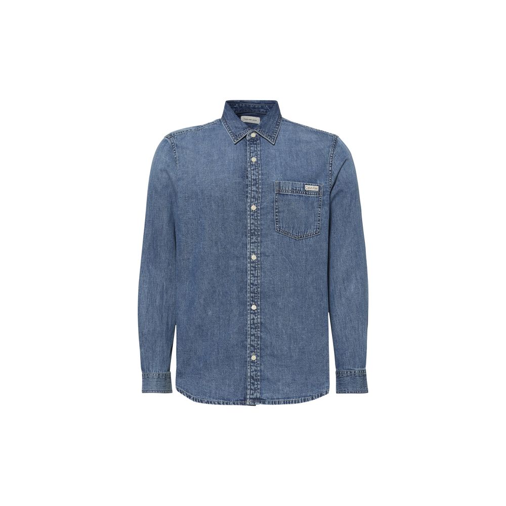 Calvin Klein Jeans Blue Denim Shirt - Casual Classic Style