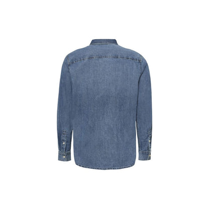 Calvin Klein Jeans Blue Denim Shirt - Casual Classic Style