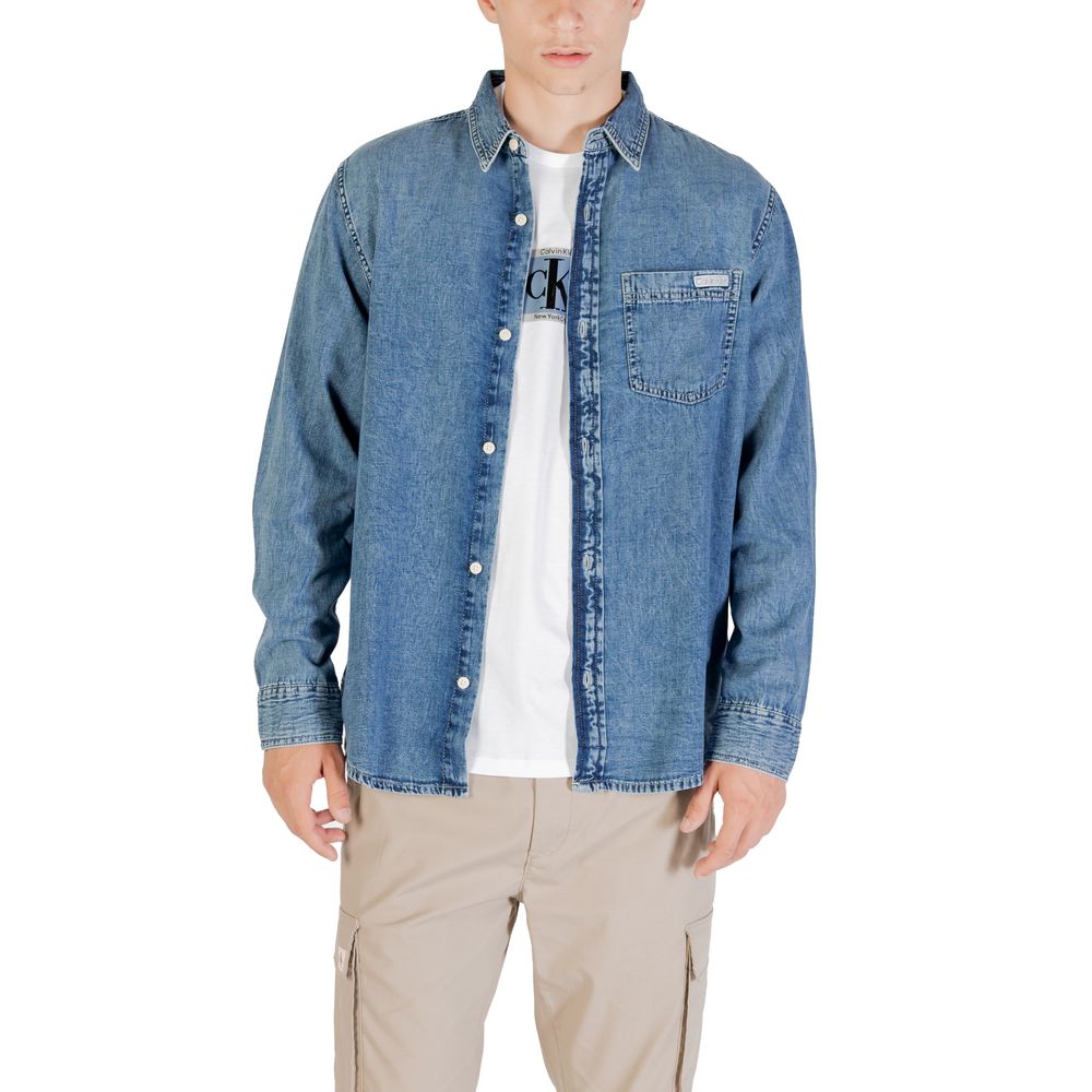 Calvin Klein Jeans Blue Denim Shirt - Casual Classic Style