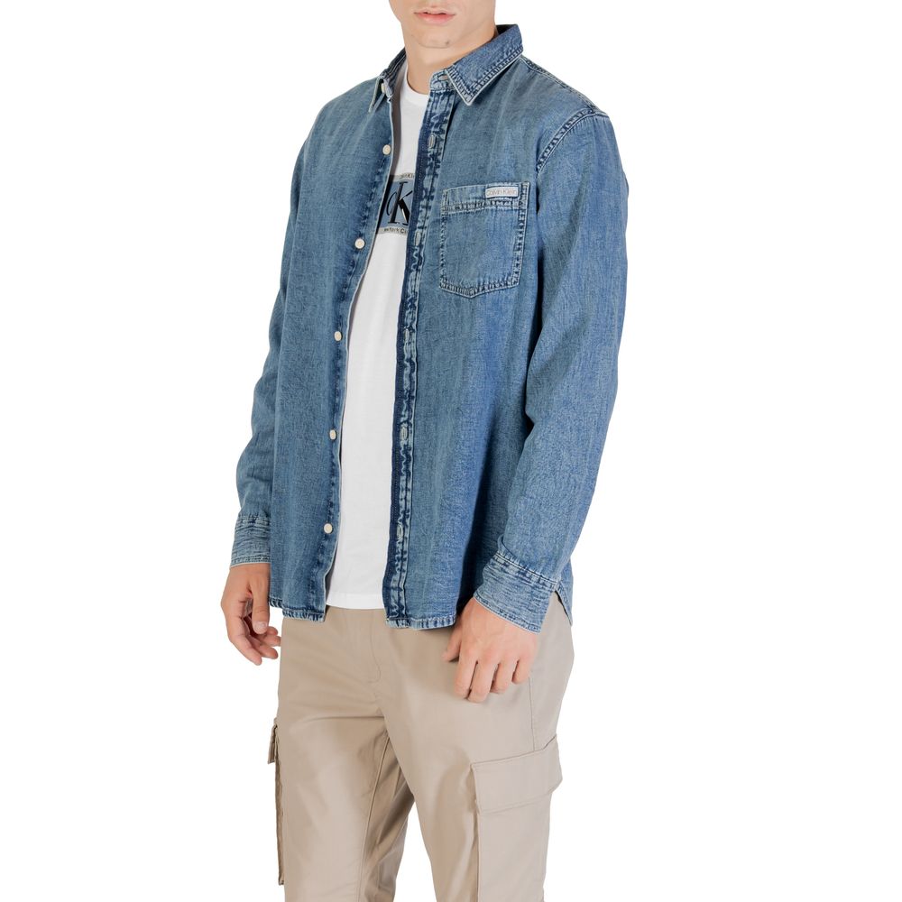 Calvin Klein Jeans Blue Denim Shirt - Casual Classic Style