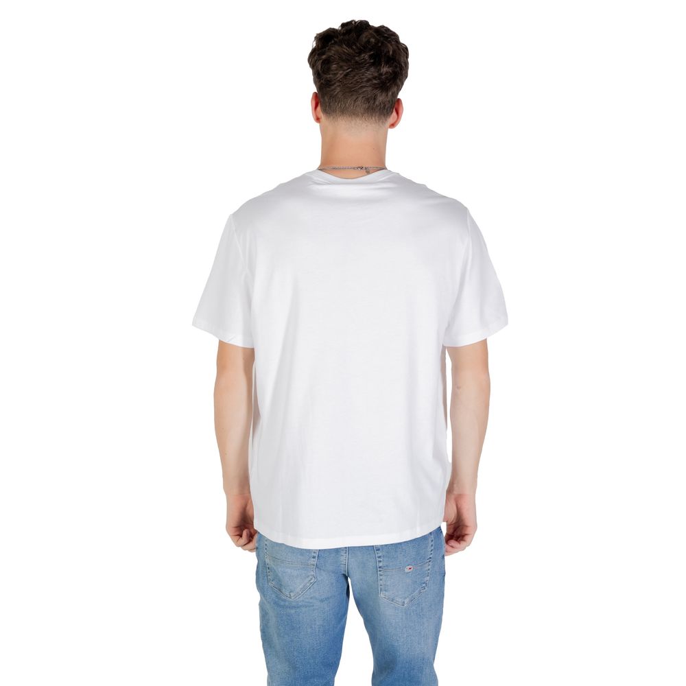 Calvin Klein Jeans SS Hero Monologue Tee - White Cotton T-Shirt