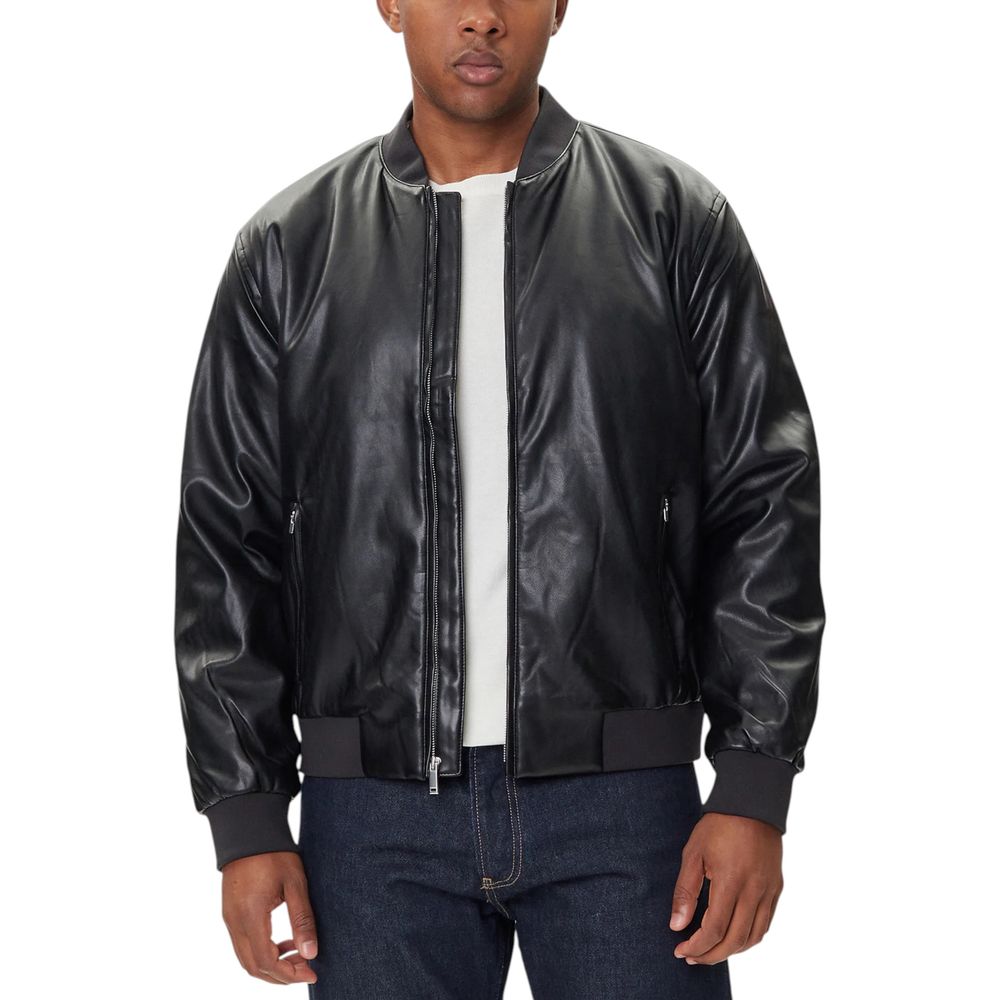 Calvin Klein Jeans Black Polyethylene Bomber Jacket