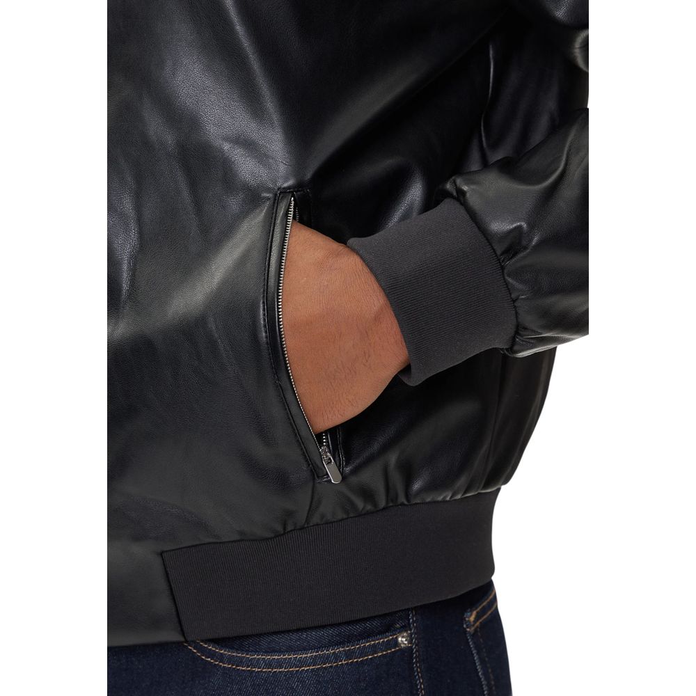 Calvin Klein Jeans Black Polyethylene Bomber Jacket