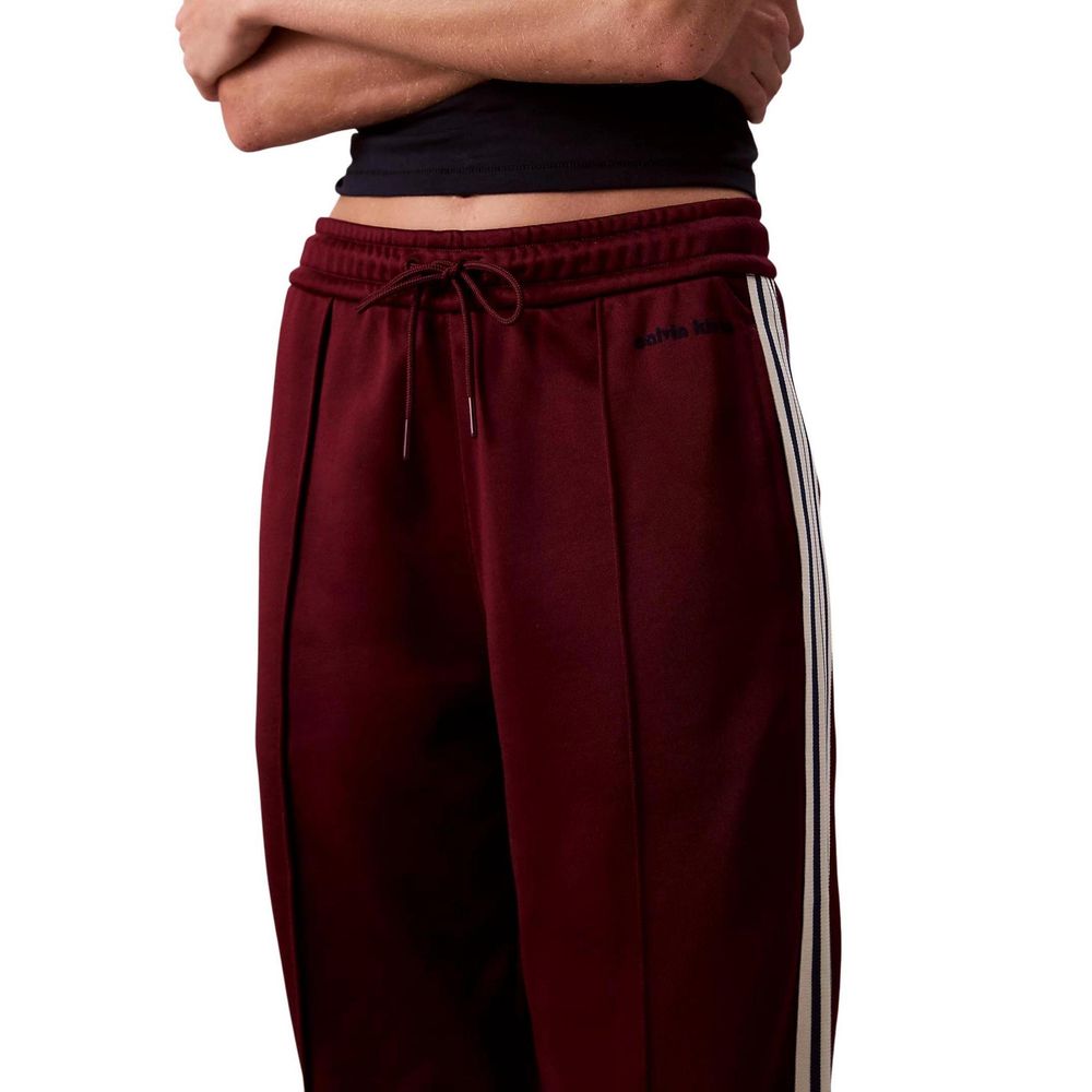 Calvin Klein Jeans Bordeaux Cotton Joggers