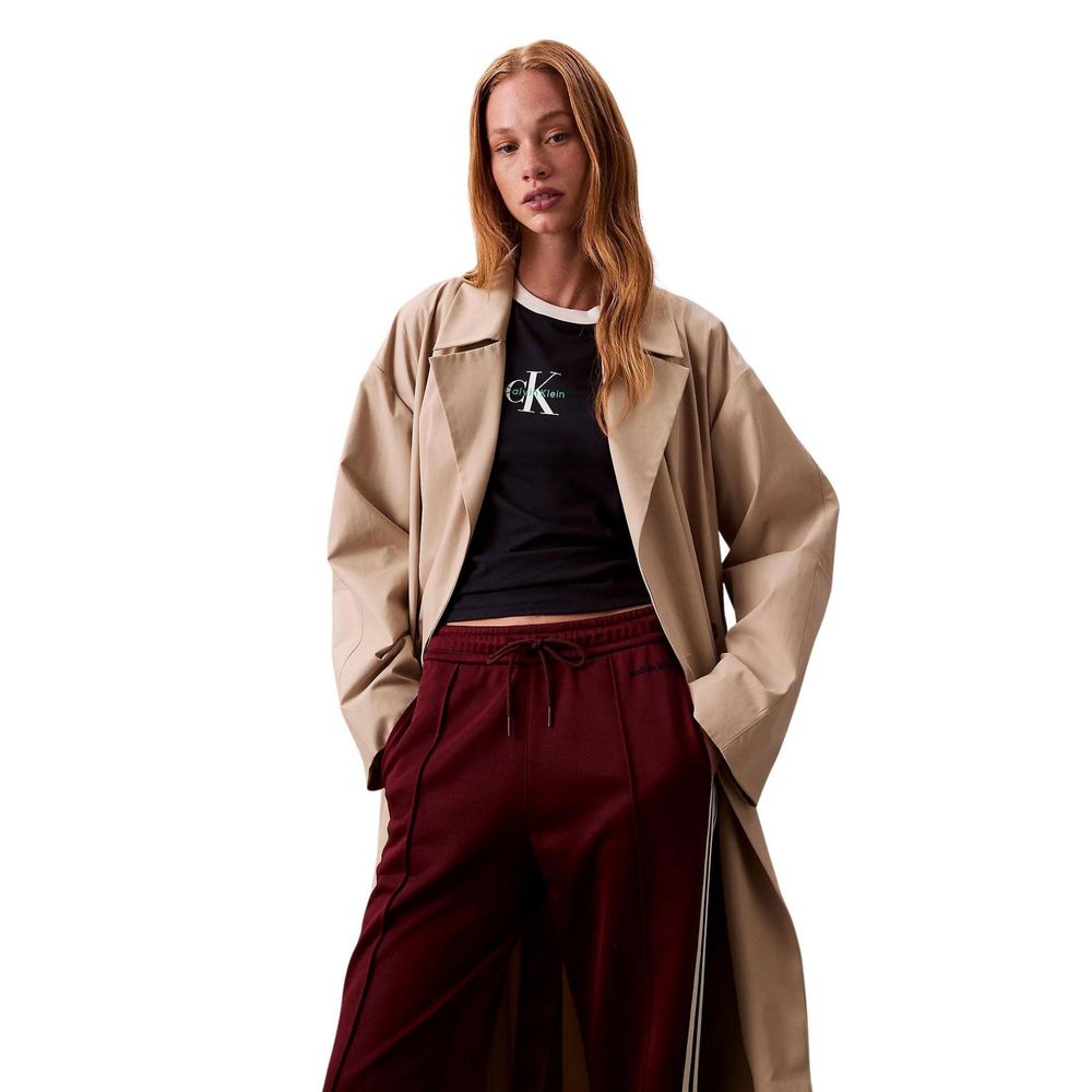 Calvin Klein Jeans Bordeaux Cotton Joggers
