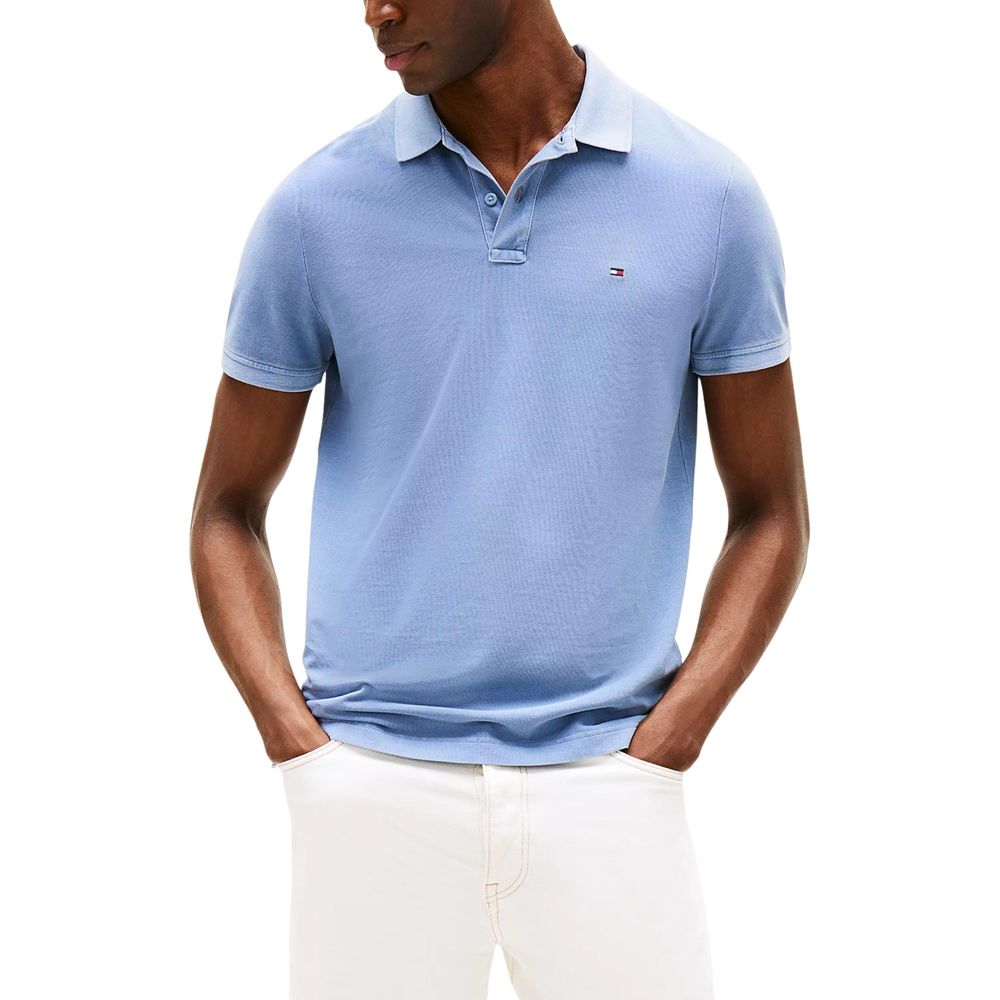 Tommy Hilfiger Blue Cotton Polo Shirt for Men