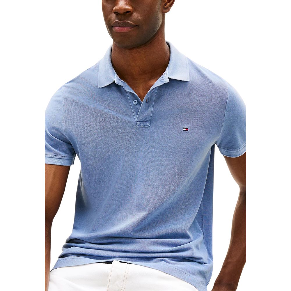 Tommy Hilfiger Blue Cotton Polo Shirt for Men