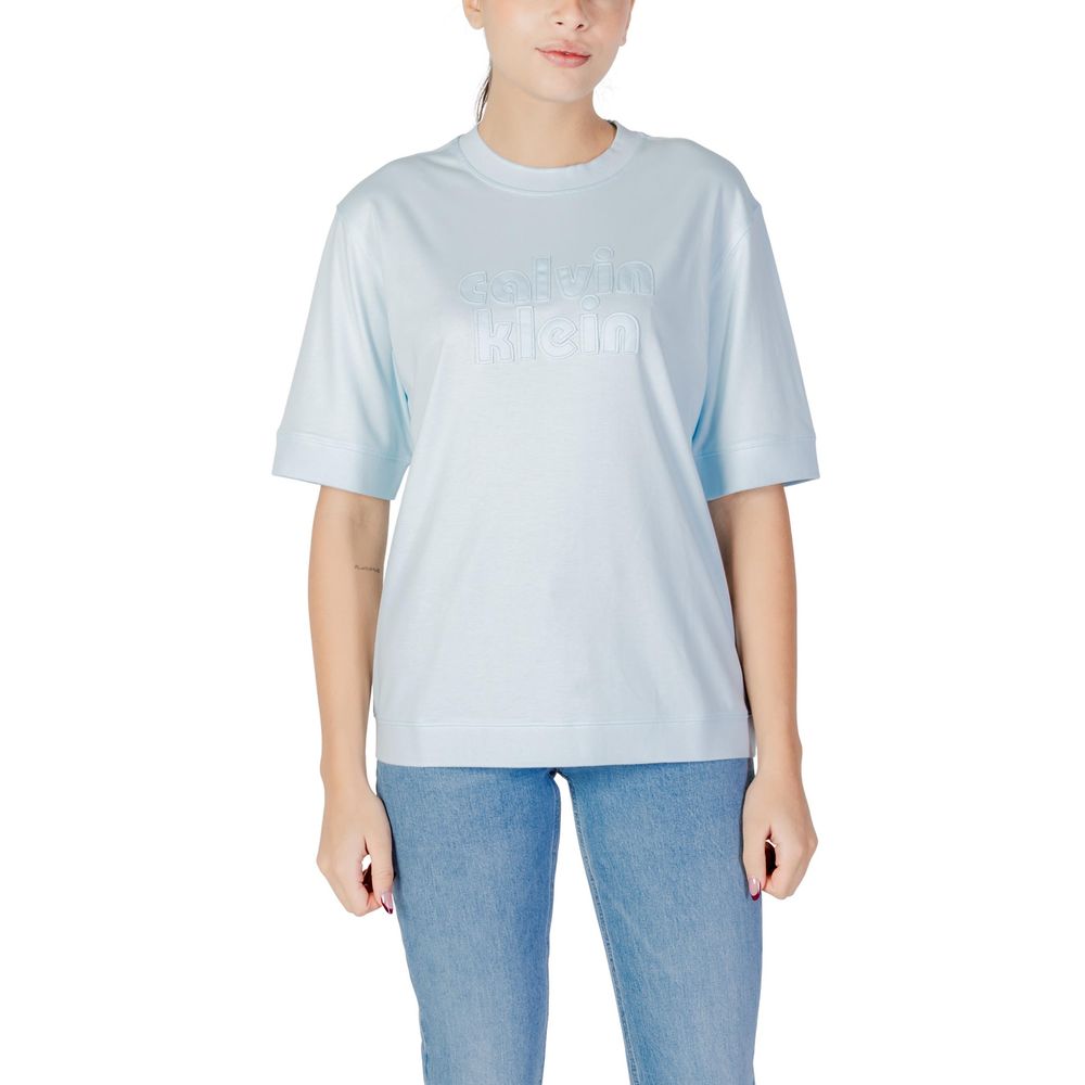 Calvin Klein Jeans Blue Cotton Oversized T-Shirt