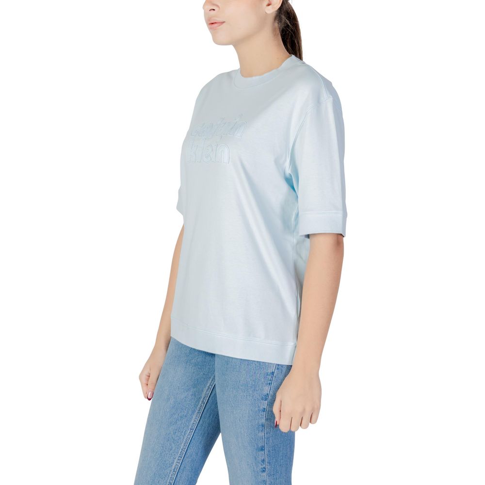Calvin Klein Jeans Blue Cotton Oversized T-Shirt