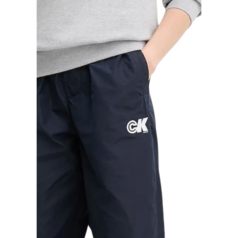 Calvin Klein Jeans Blue Recycled Polyester Joggers
