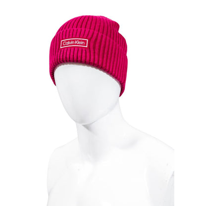 Calvin Klein Pink Cotton Cap - Baseball Hat for Modern Comfort