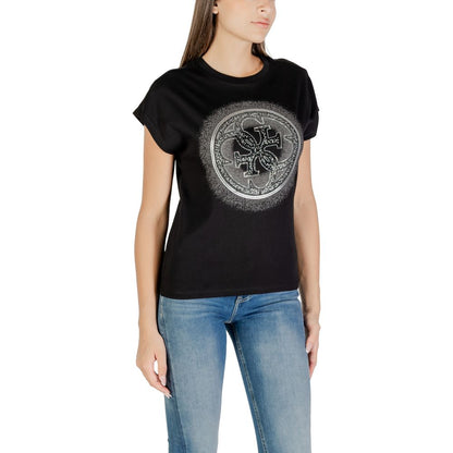 Guess Black Cotton T-Shirt - W5YI14 I3Z14